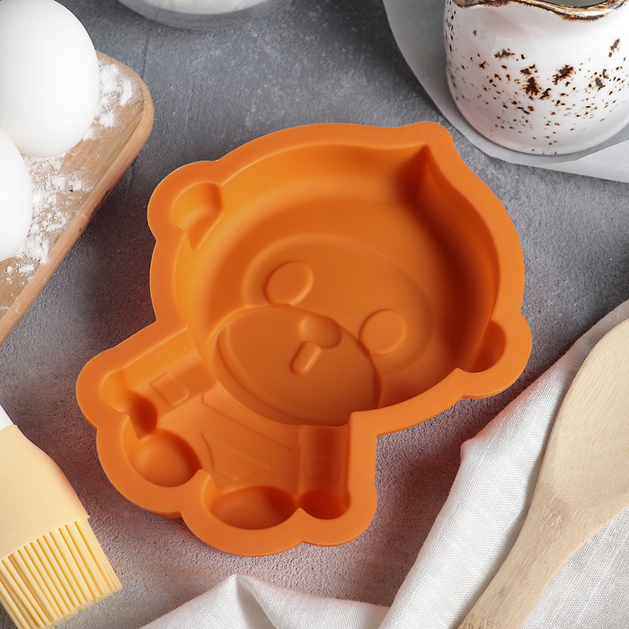 Форма для выпечки "Мартышка" 17,5х14х2,5 см, цвета МИКС