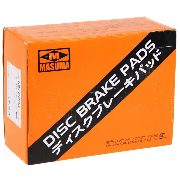 Колодки тормозные Masuma MS-2904, передние