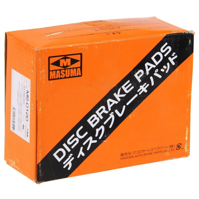 Колодки тормозные Masuma MS-0120, передние