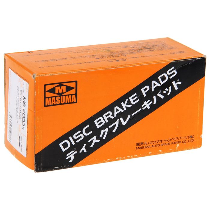 Колодки тормозные Masuma MS-K0021, передние