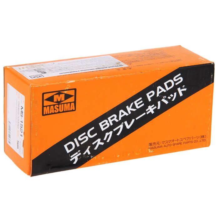 Колодки тормозные Masuma MS-1521, передние