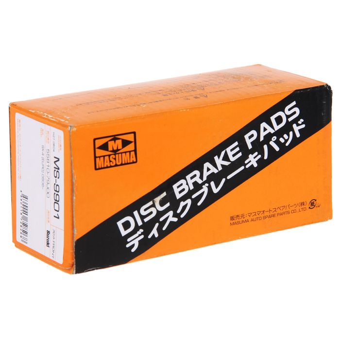 Колодки тормозные Masuma MS-9901, передние