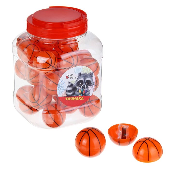 Точилка пластиковая "Баскетбольный мяч"