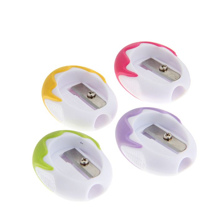 Точилка пластиковая "Тропик", МИКС