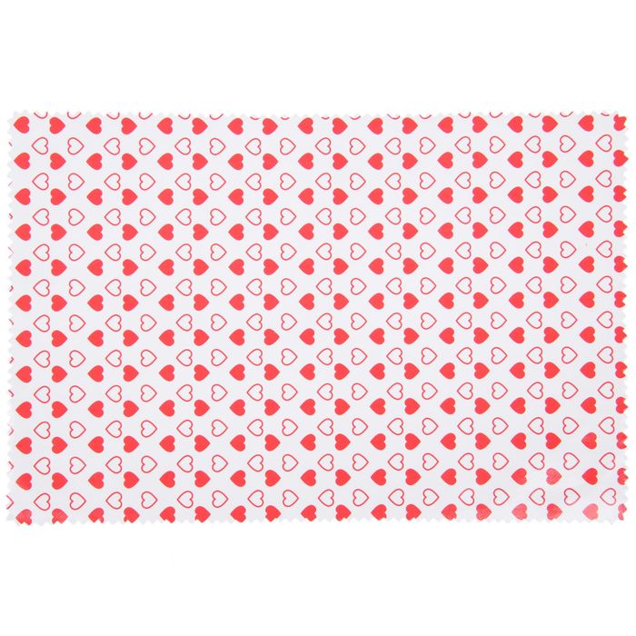 Салфетка кухонная "Сердечки" 41х28 см