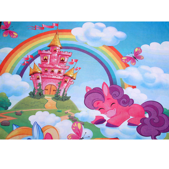 Комплект штор "Этель" Пони, размер 150х270 см-2 шт., хлопок 198 г/м2