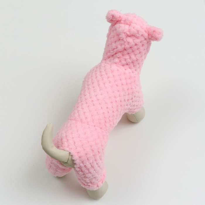 Комбинезон плюшевый, размер XS (ДС 19см, ОШ 22см, ОГ 28см), микс цветов