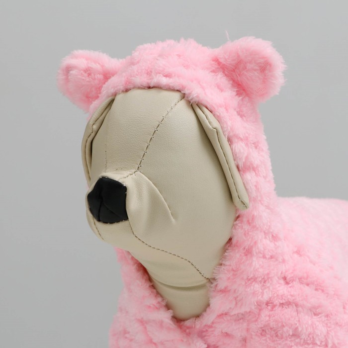 Комбинезон плюшевый, размер S (ДС 22см, ОШ 26см, ОГ 34см), микс цветов