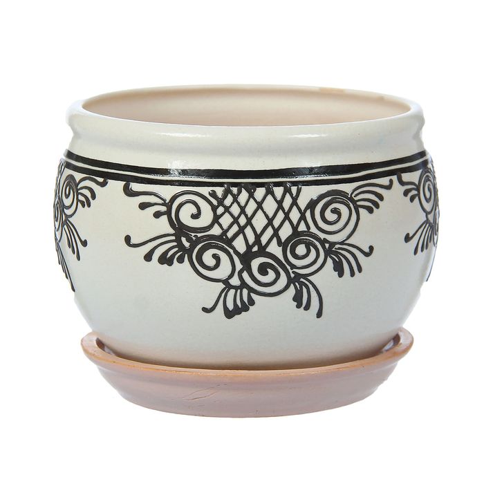 Кашпо "Ромашка" узор 1 л