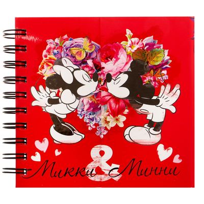 Блокнот на магнитном заклепе "Микки и Минни", Микки Маус и друзья, 60 листов