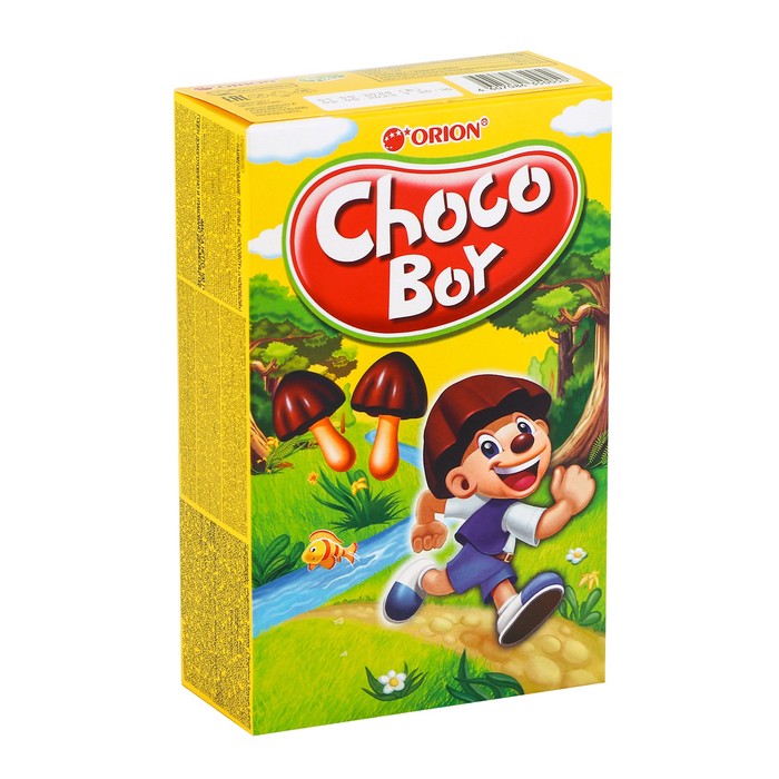 печенье orion chocoboy c карамелью 45 г Печенье Orion Choco Boy, 100 г