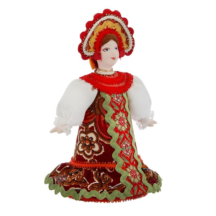 Сувенирная кукла "Женский традиционный костюм. Стилизация"
