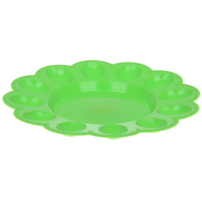 Тарелка для яиц, цвет салатовый