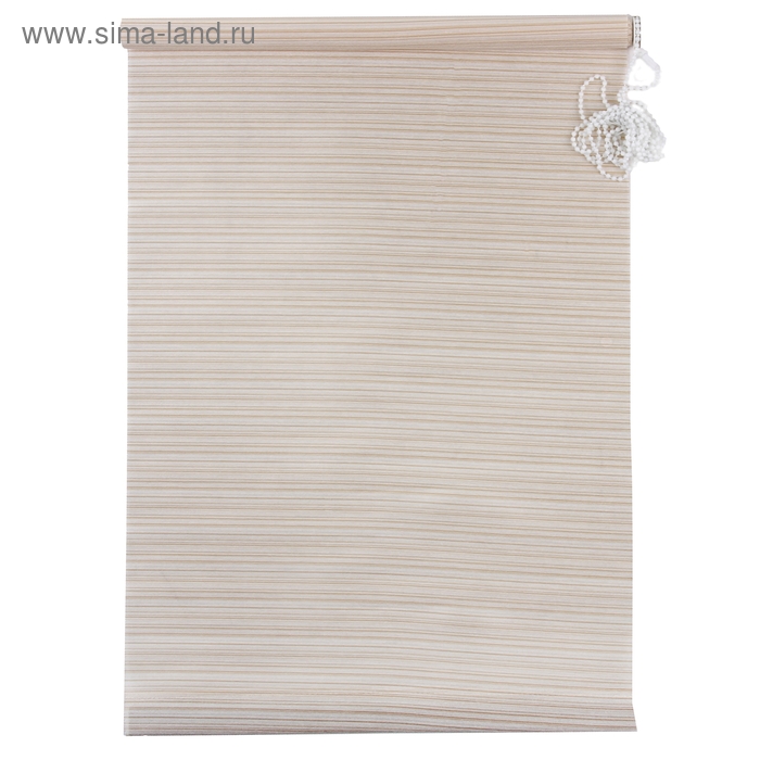 фото Штора рулонная «зебрано», 140 х 160 см, цвет белый магеллан