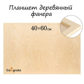 Планшет деревянный 40 х 60 х 2 см, фанера (для рисования эпоксидной смолой) Ош