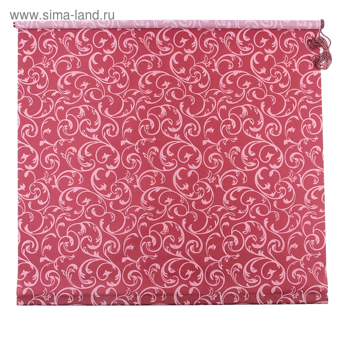 Рулонная штора «Англетер» 120х160 см, цвет бордо