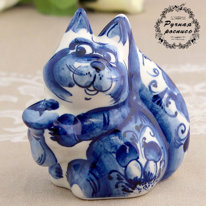 Сувенир «Белка», большая, гжель
