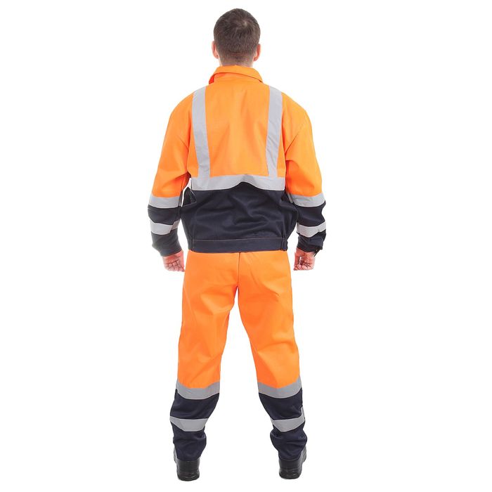 Костюм "Дорожник", размер 44-46, рост 182-188 см, цвет оранжево-синий