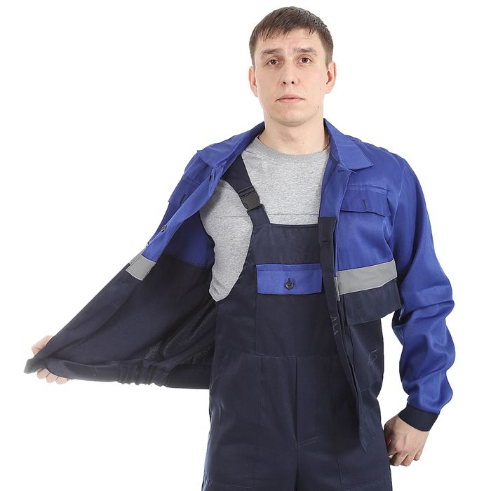 Костюм "Новатор", размер 52-54, рост 170-176 см, цвет сине-васильковый