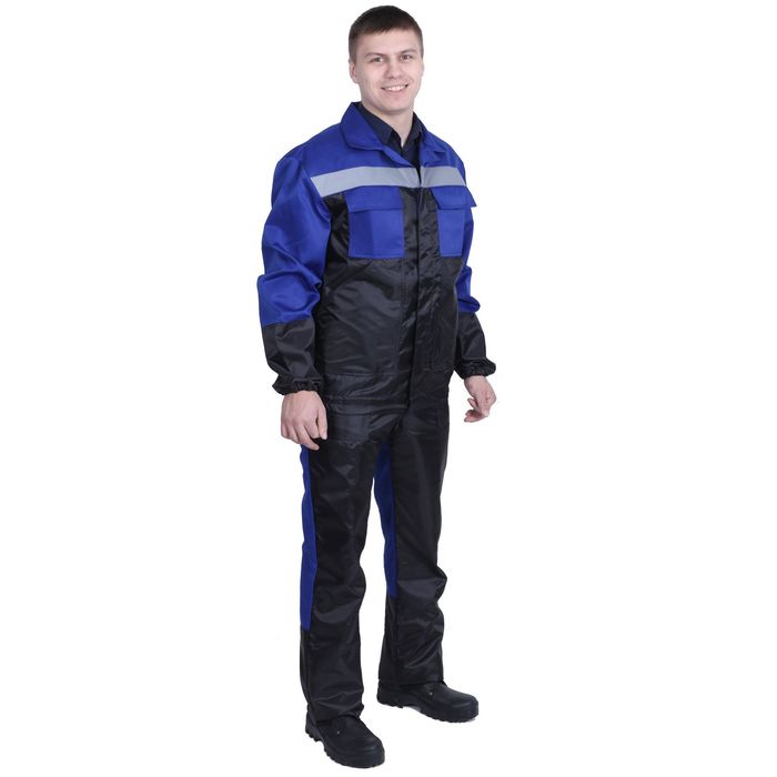 Костюм "Автомойщик", размер 48-50, рост 182-188 см, цвет василёк