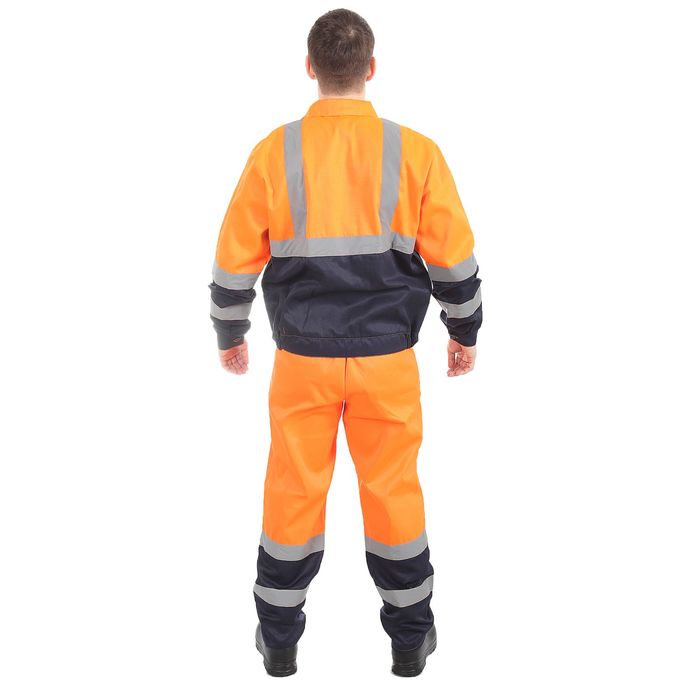Костюм "Дорожник", размер 52-54, рост 170-176 см, цвет оранжево-синий