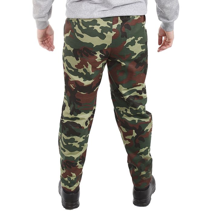 Брюки на резинке, размер 44-46, рост 182-188 см, цвет зелёный