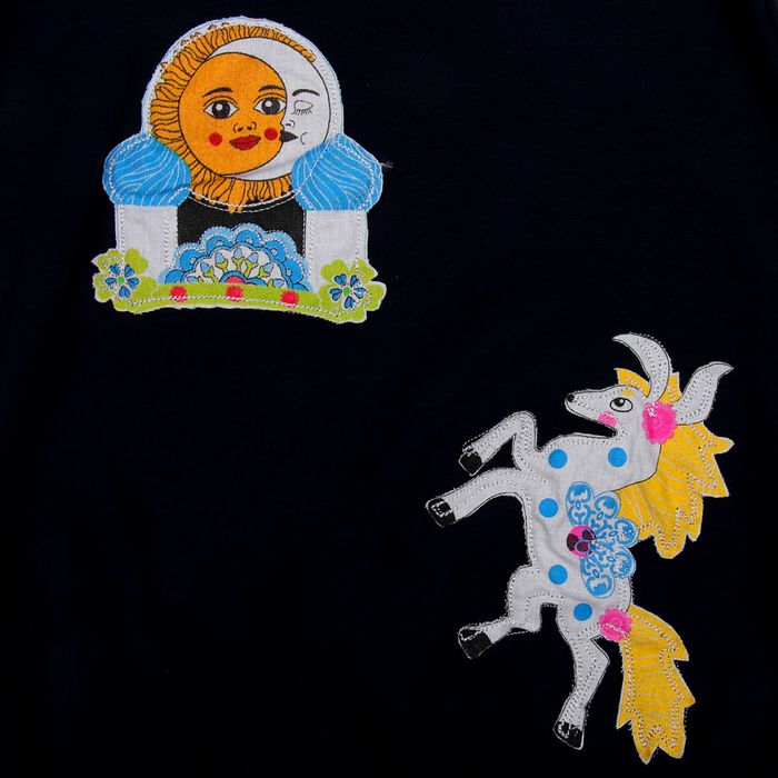 Платье для девочки "Конёк-Горбунок", рост 98 см, цвет синий