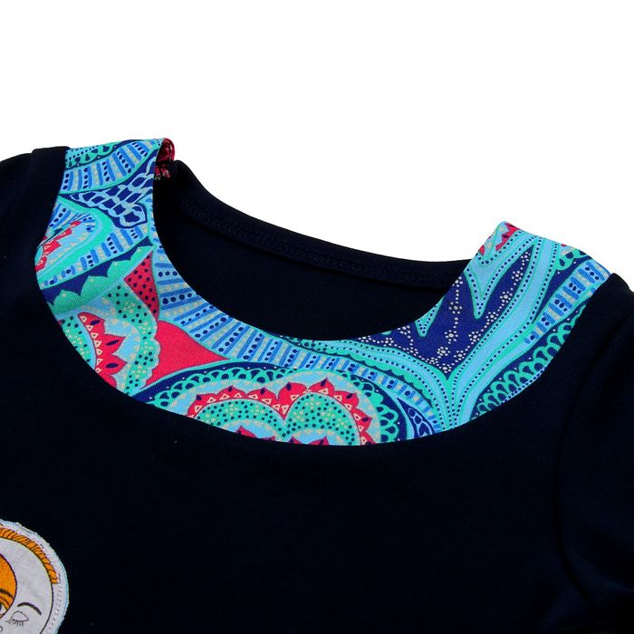 Платье для девочки "Конёк-Горбунок", рост 98 см, цвет синий