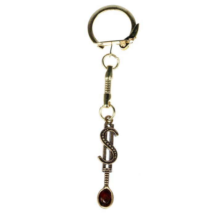 Брелок "Ложка загребушка доллар"