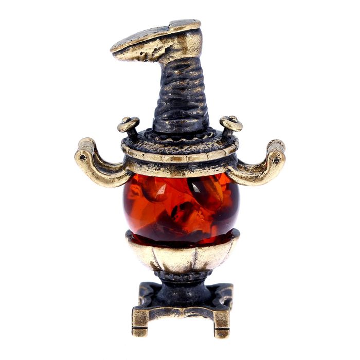 Сувенир "Самовар с сапогом"