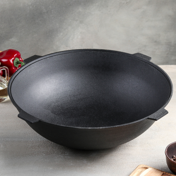 Казан 10 л "Чугунный", с четыремя ушками