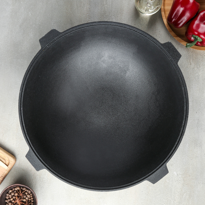 Казан 10 л "Чугунный", с четыремя ушками