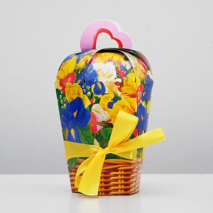 Подарочная коробка "Для тебя", букет, сборная, 23,5 х 8,5 х 10 см