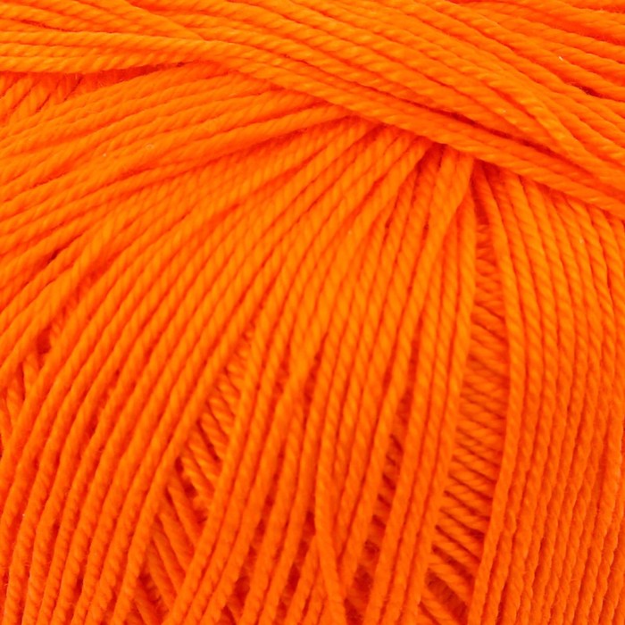 Пряжа "Успешная" 100% мерсеризованный хлопок 220м/50гр (284-Оранжевый)