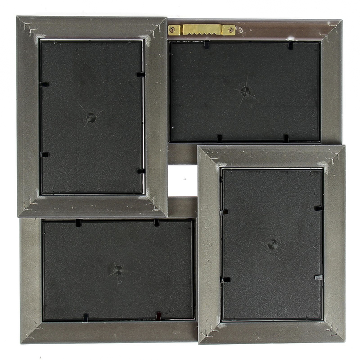 Фоторамка 4 в 1 "Тёмное дерево", 10х15 см, МИКС