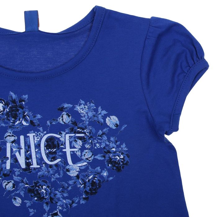 Платье для девочки "Цветочные сны", рост 98 см (26), цвет василёк