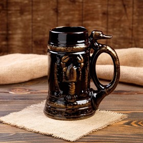 

Пивная кружка "Рак", глазурь, керамика, 1 л, 1 сорт