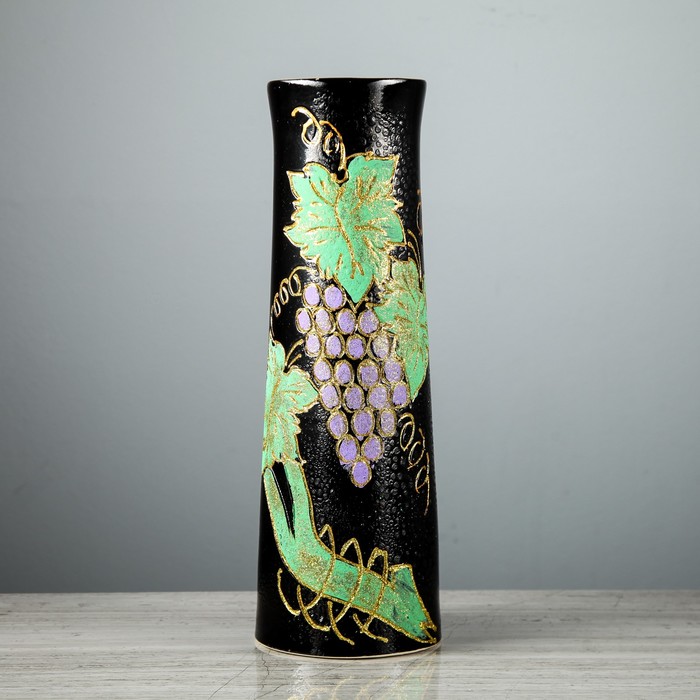 Ваза "Элита" виноград, глазурь