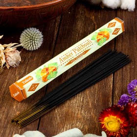 

Благовония Sarathi "Patchouli. Amber Пачули амбер", 20 палочек в упаковке, шестигранник