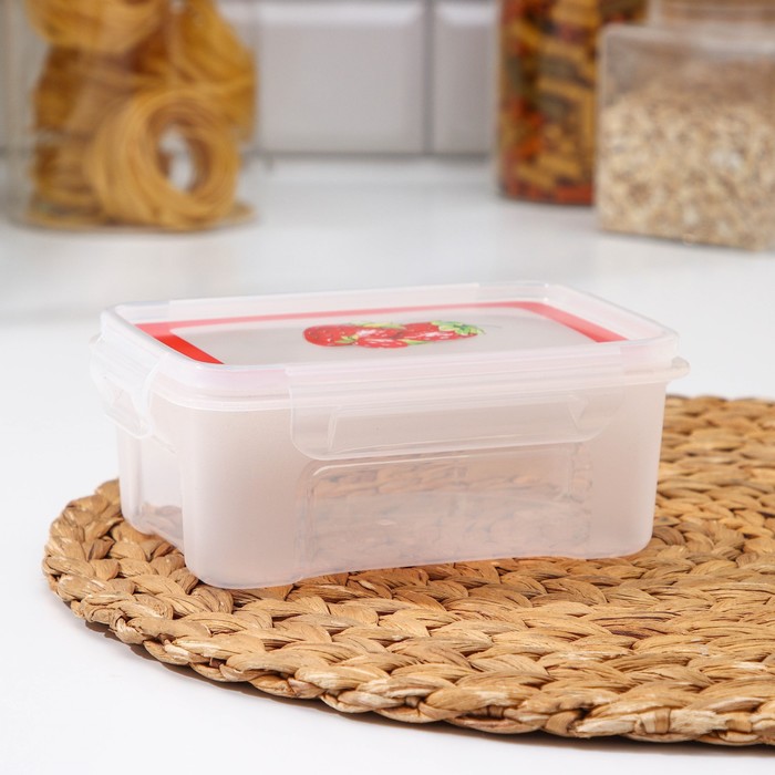 Контейнер пищевой 750 мл с герметичной крышкой "Лок декор", цвет МИКС