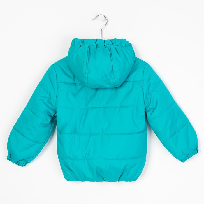 Куртка для девочки балон, рост 128 см, цвет бирюза_КУД 02-47