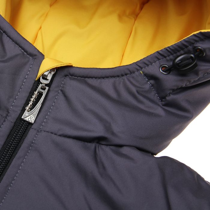 Куртка для мальчика, рост 128 см, цвет серый_КМ 01-37