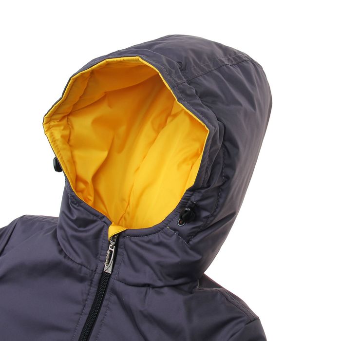 Куртка для мальчика, рост 128 см, цвет серый_КМ 01-37