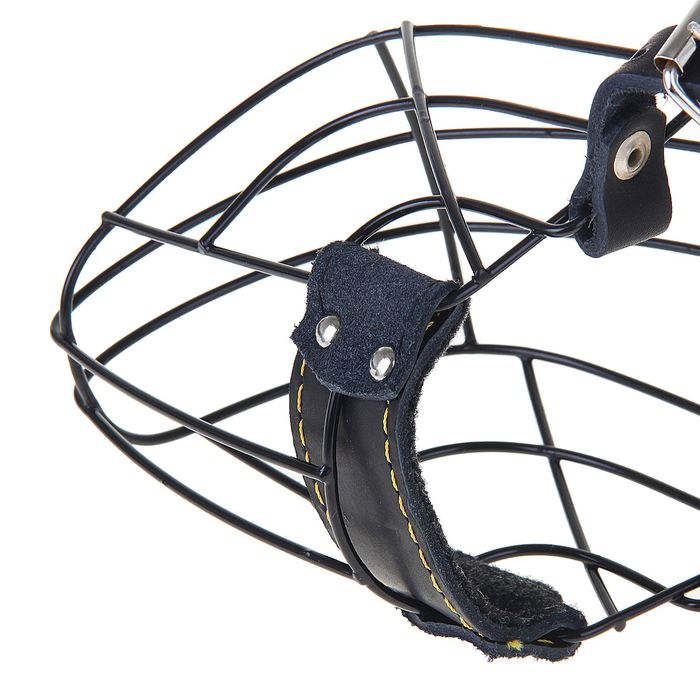 Намордник металлический №6 (овчарка), длина по носу 12,5 см, обхват морды 34 см