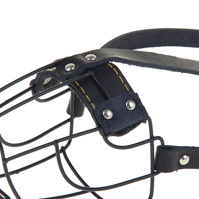 Намордник металлический №4 (бультерьер), длина по носу 12 см, обхват морды 28 см