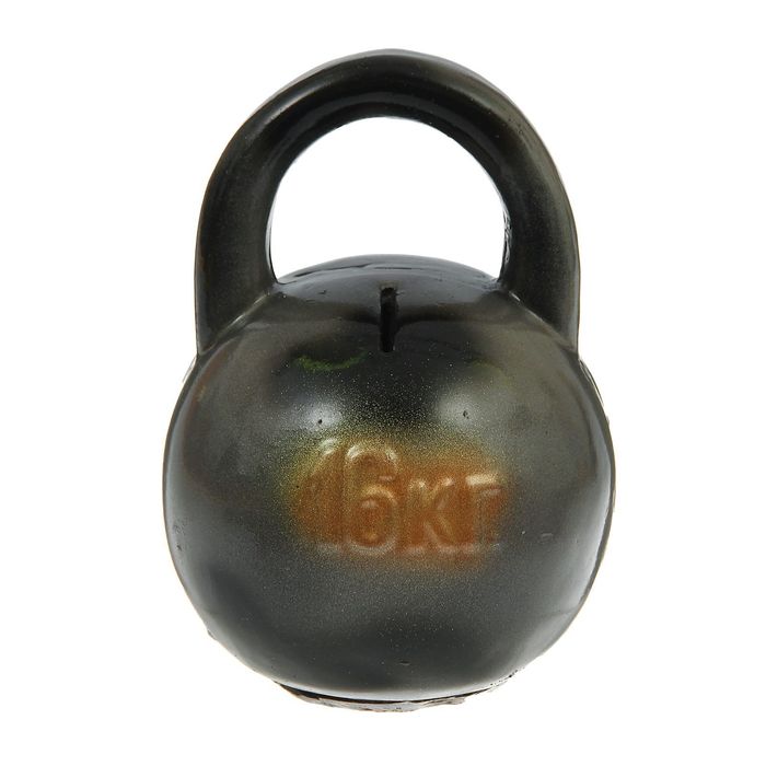 Копилка "Гиря: 16 кг" серая