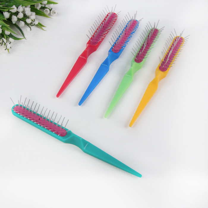 Расчёска массажная "Вираж", цвета МИКС
