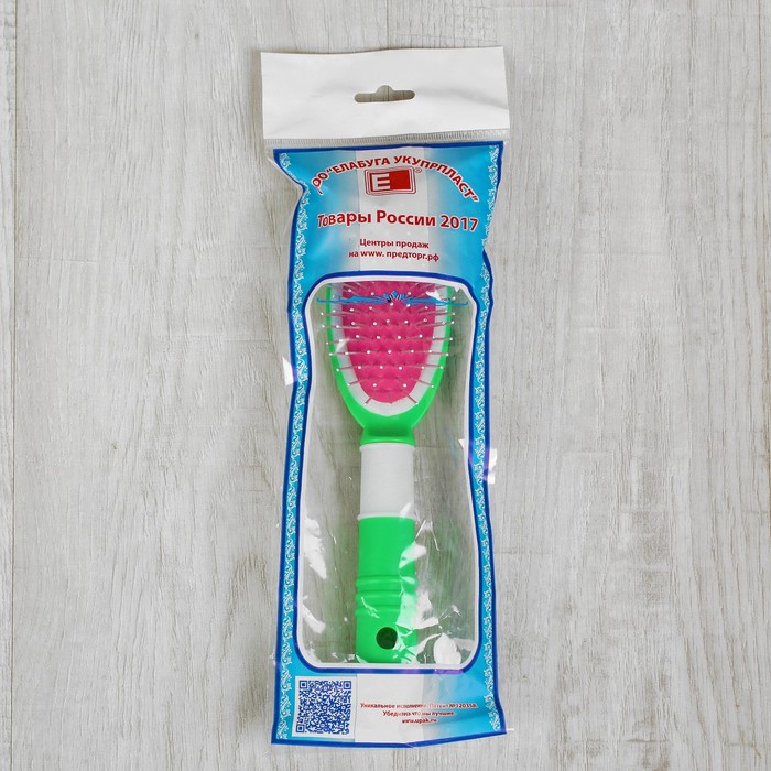 Расчёска массажная "Нега", цвета МИКС