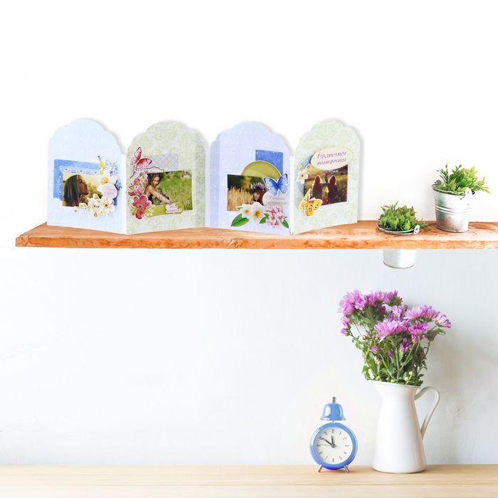 Набор для создания фоторамки-гармошки "Весеннее настроение", 20,5 х 20,5 см