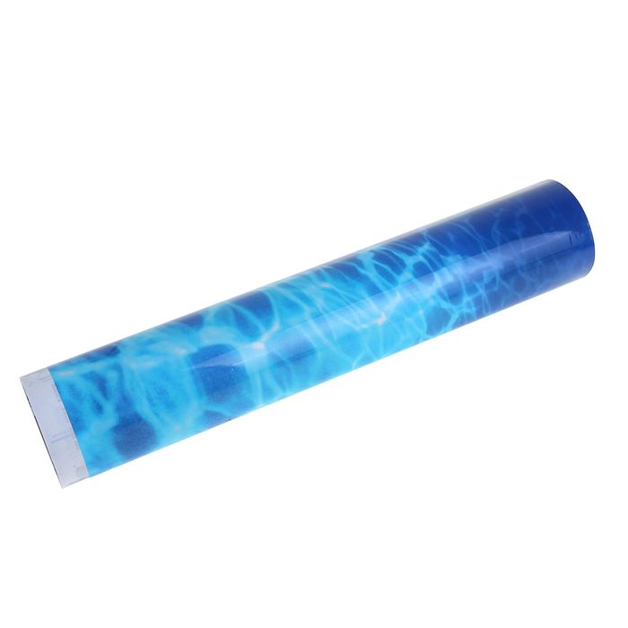 Фон двухсторонний 60смХ15м рулон "Белые кораллы морской / Синее море" 9029-9063(60)